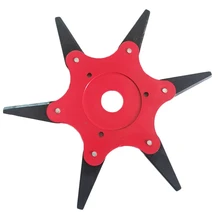 Регулируемое лезвие газонокосилки, 6 зубов, металлические лезвия, щетка, триммер для травы, Сменная головка для газонокосилки