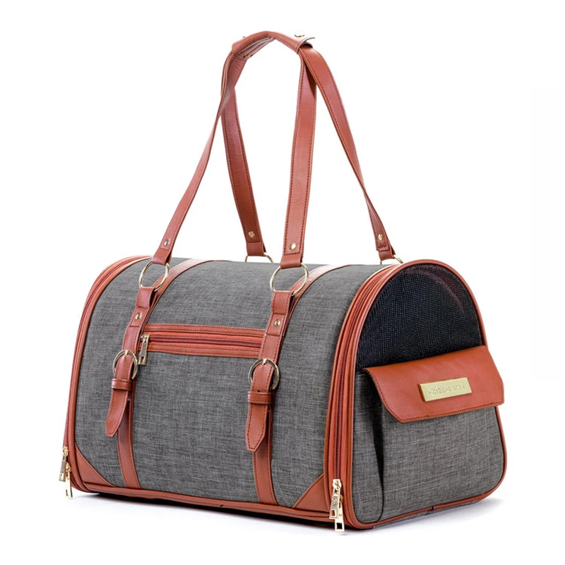 

Travel Fashion Women's Winter Cat Bag Dog Bag Linen Environmental Protection Pet Portable The Single Shoulder Bags Cat Cage 2019