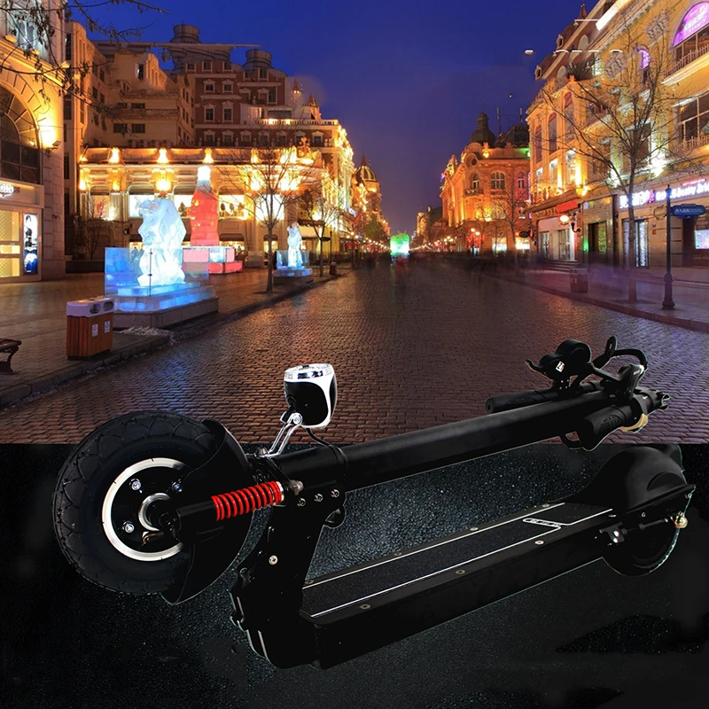 Best Mini folding electric bicycle for adult  intelligent  400W10AH waterproof ABS Low noise Ultralight drives a portable scooter 10