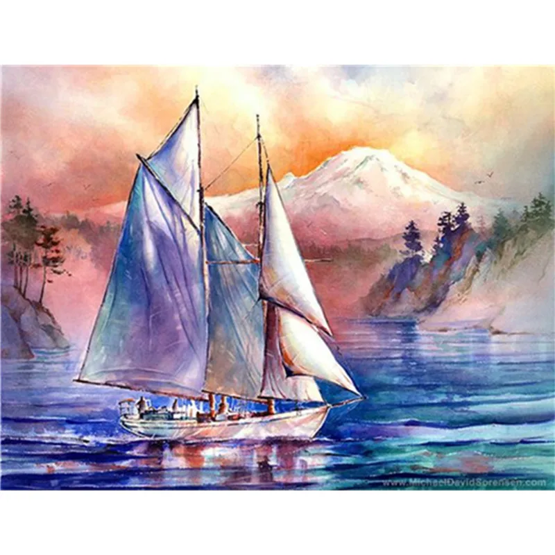 Sail art. Michael David Sorensen картины. Парусники художник-акварелист. Живопись акварель море парусник. Парусный корабль акварель.