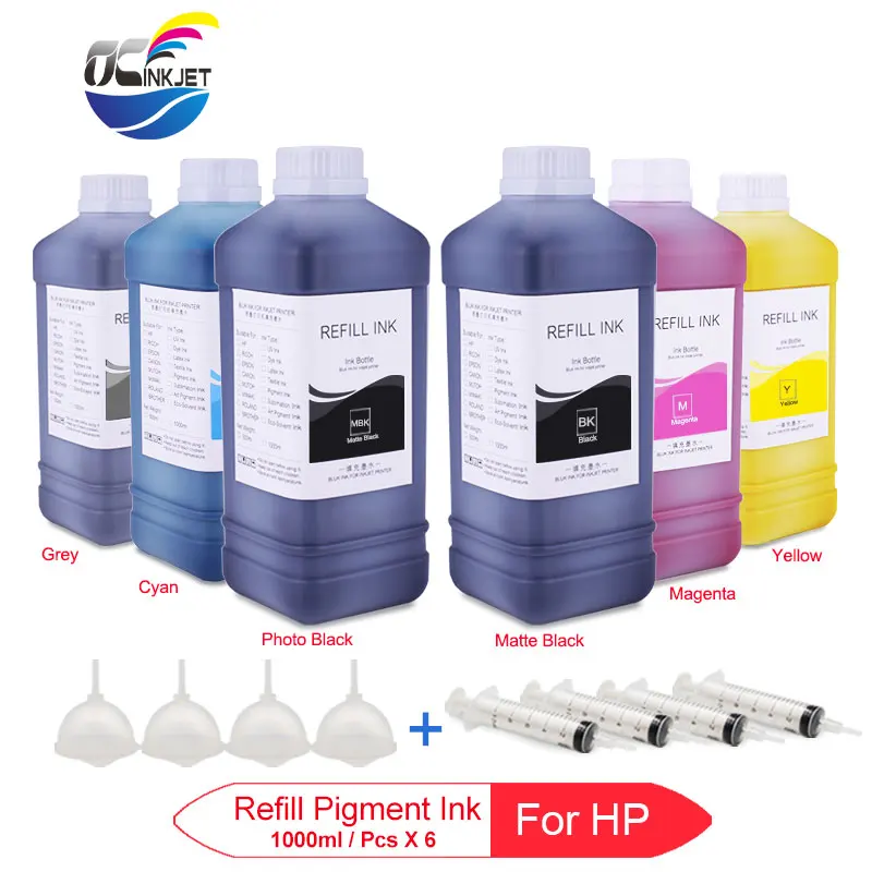 1000ml/Bottle For HP 70 72 Pigment Ink For HP T610 T620 T770 T790 T795 T1100 T1120 T1200 T1300 T2300 Z2100 Z3100 Z3200 Z5400