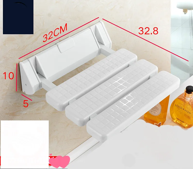 Складной стул для душа ванной комнаты стул для душа сиденье стул ванная комната туалет Нескользящие настенные стул спа-салон табурет изменить обувь
