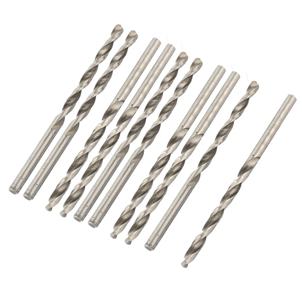 

Uxcell High Quality 10PCS 3/1.45/3.2mm HSS High Speed Steel Straight Shank Twist Drill Electric Tool Drilling Hole Bit Tools