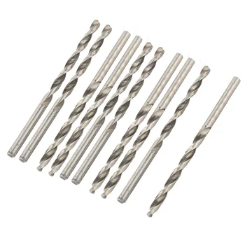 

Uxcell High Quality 10PCS 3/1.45/3.2mm HSS High Speed Steel Straight Shank Twist Drill Electric Tool Drilling Hole Bit Tools