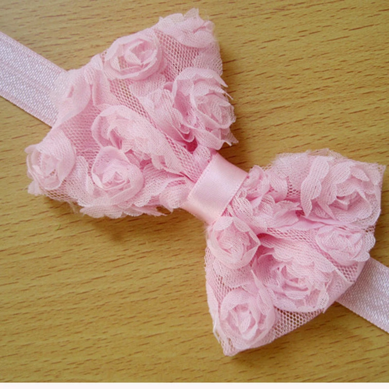 Headband For Girl 2019 Baby Girl Headbands Summer 10 PCS Baby Girls Elastic Bow Flower Hairband Photography Prop Band V16% (9)