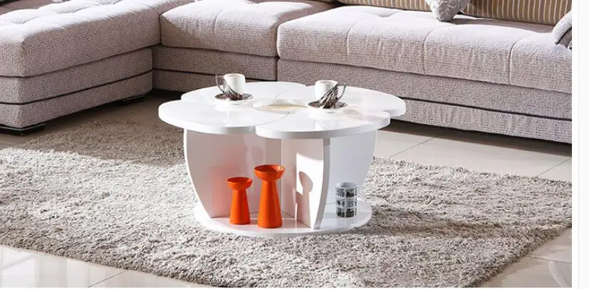 Modern furniture round table flower tea table of the lacquer that bake Modern furniture round table flower tea table of the lacquer that bake