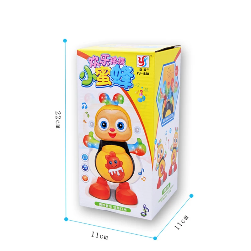 Electric Dancing Singing Swing Bee Colorful Lights Musical Toys Mobile Musical Toys For Children Baby Toy Phone Children