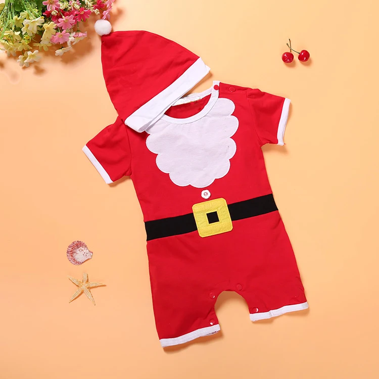 SR041 2018 navidad regalo bebe bebé mono Santa Claus ropa de bebé recién nacido mono niños ropa + sombrero conjunto venta al por menor SR041 2018 navidad regalo bebe bebé mono Santa Claus ropa de bebé recién nacido mono niños ropa + sombrero conjunto venta al por menor