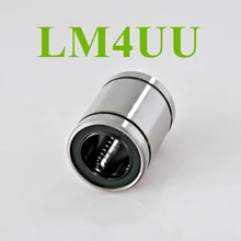 LM4UU – roulement à billes linéaire 4mm, douille 4x8x12mm pour pièces d'imprimante 3D, pièces CNC, 12 pièces/lot, livraison gratuite