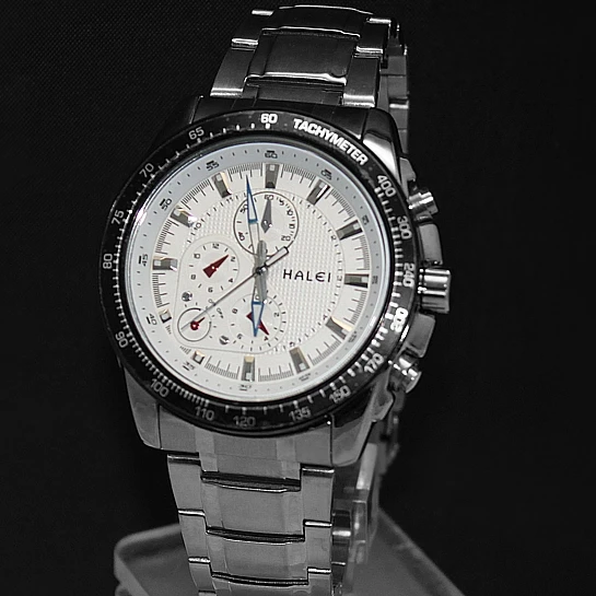FW841A White Dial Shiny Silver Band Round PNP Shiny Silver Watchcase Mens Watch
