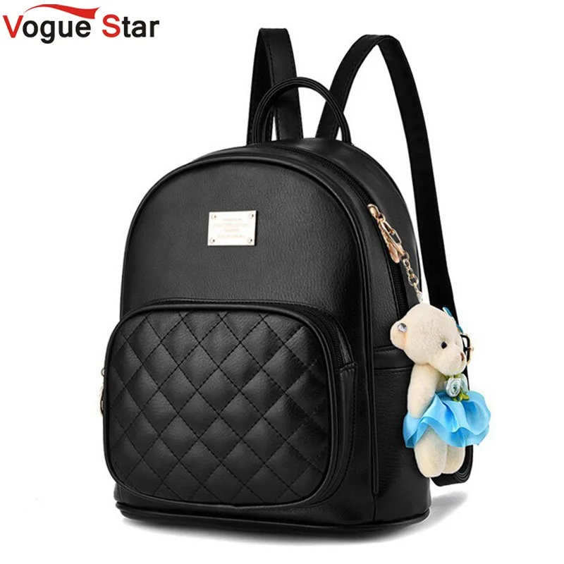 Vogue Star 2018 Fashion Women Backpack For Girls Backpacks Black