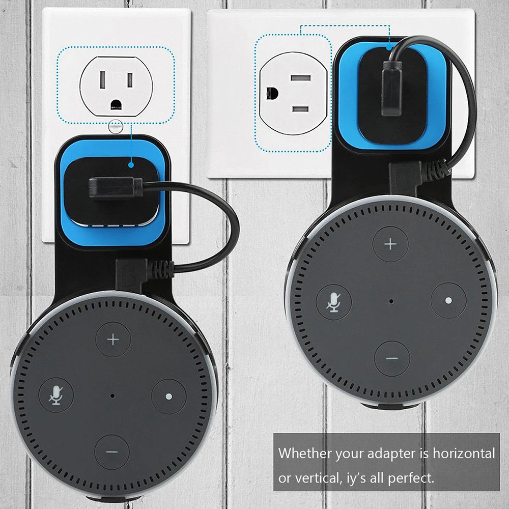 Розетка подставка для настенного монтажа кронштейн клипса с usb кабелем Amazon Echo Dot 2