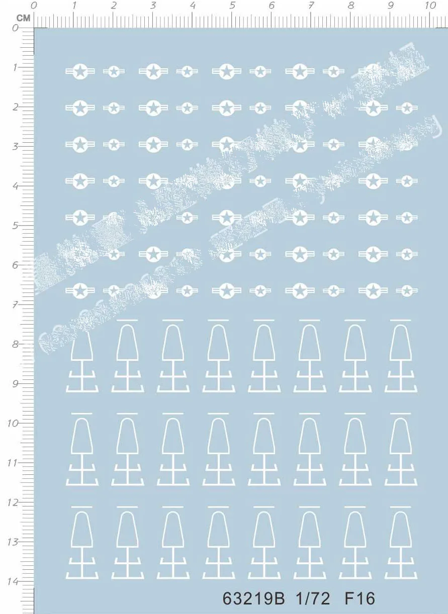 

1/72 F-16 F16 US airforce fighter Model Kit Water Decal