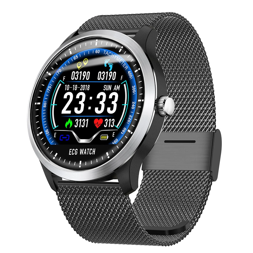 

Fitness Tracker Distance Calculation Detachable Strap Smart Watch LCD Exercise ECG Heart Rate Monitor Colorful Display Bluetooth