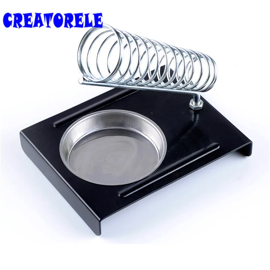 

E-012 Soldering Iron Support Stand Holder Base Metal Rectangle Solder Support Station Soldering Iron Safety Protecting Base