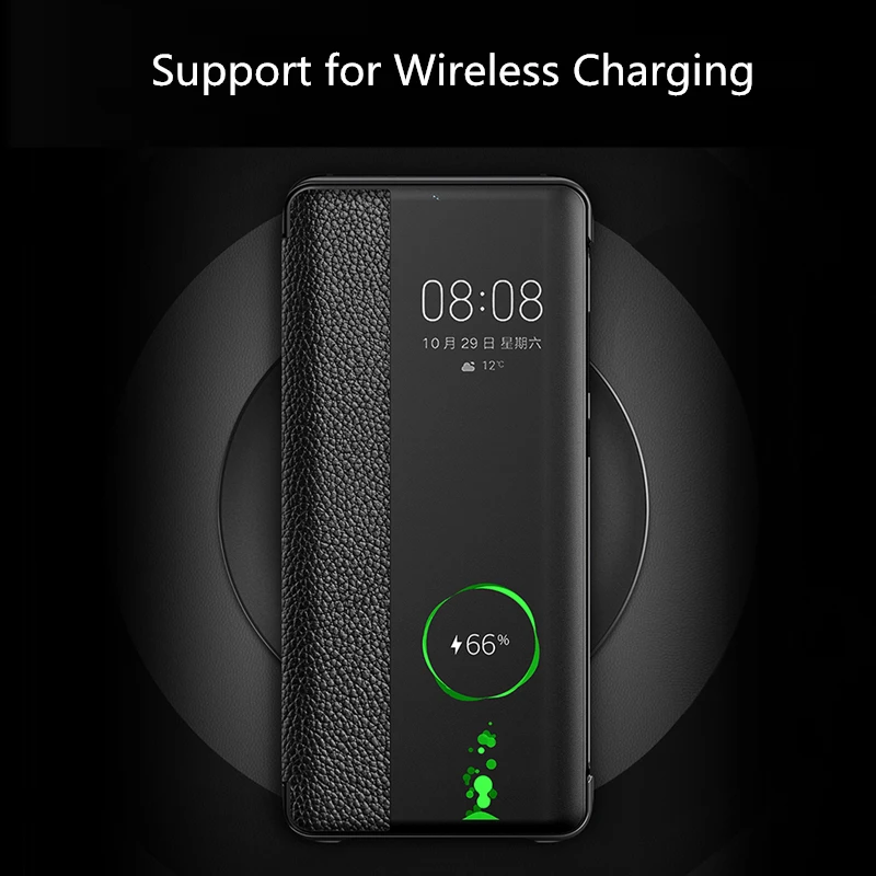 Cena P30 Pro prawdziwej skóry obudowa smartfona dla Huawei P30 P20 Pro etui z klapką obudzić snu pokrywa dla Huawei Mate 10 20 Pro mate 20X