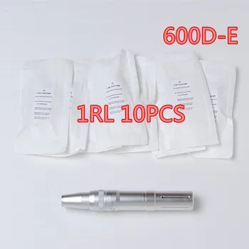 

600D-E 10PCS Permanent Makeup needles 1RL Eyebrow Lips Assorted For Nouveau Machine Pen Tattoo Needles