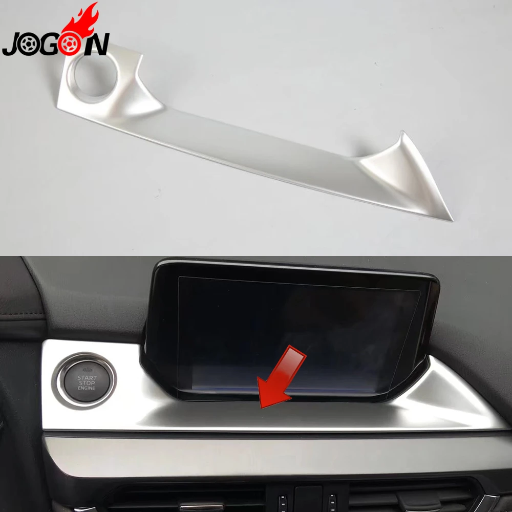 

For Mazda 6 Mazda6 M6 Atenza 2017 Car Front Central Console Panel Navi Navigation Position Frame Cover Trim Car-styling -LHD