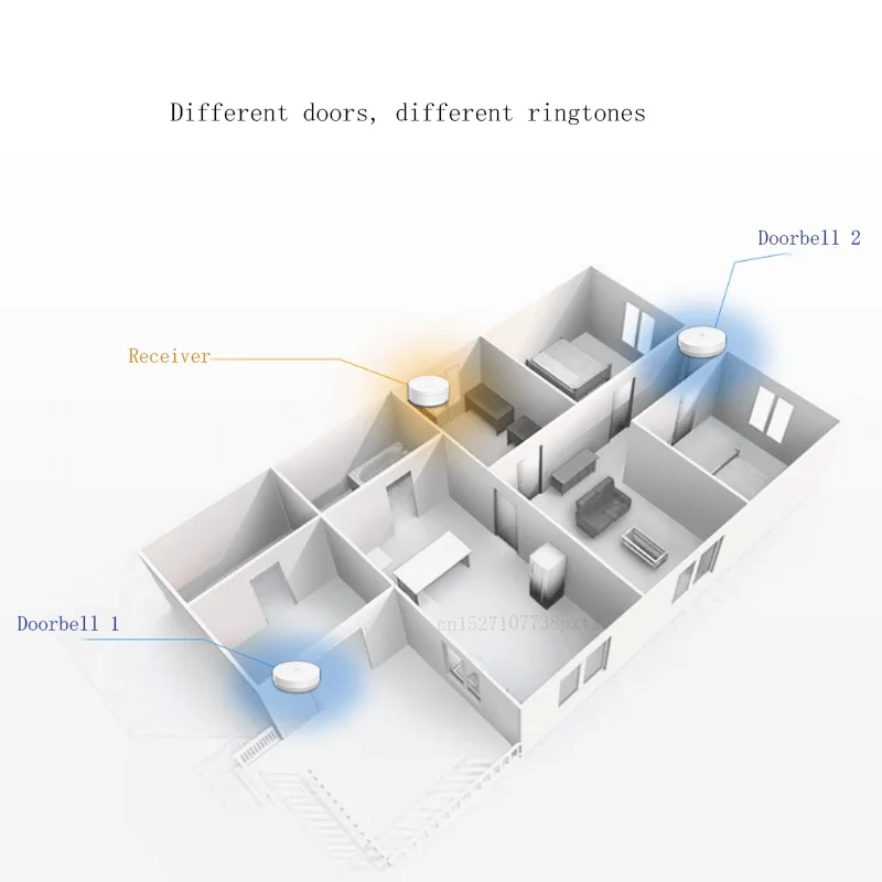Xiaomi Linptech самогенерирующий беспроводной дверной звонок без батареи без проводки отключение памяти Регулируемая громкость работа с приложением Mihome