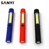 COB LED Mini pluma multifunción LED luz de la antorcha de la mazorca manejar trabajo linterna COB Plaza trabajar mano linterna antorcha con imán ► Foto 1/6