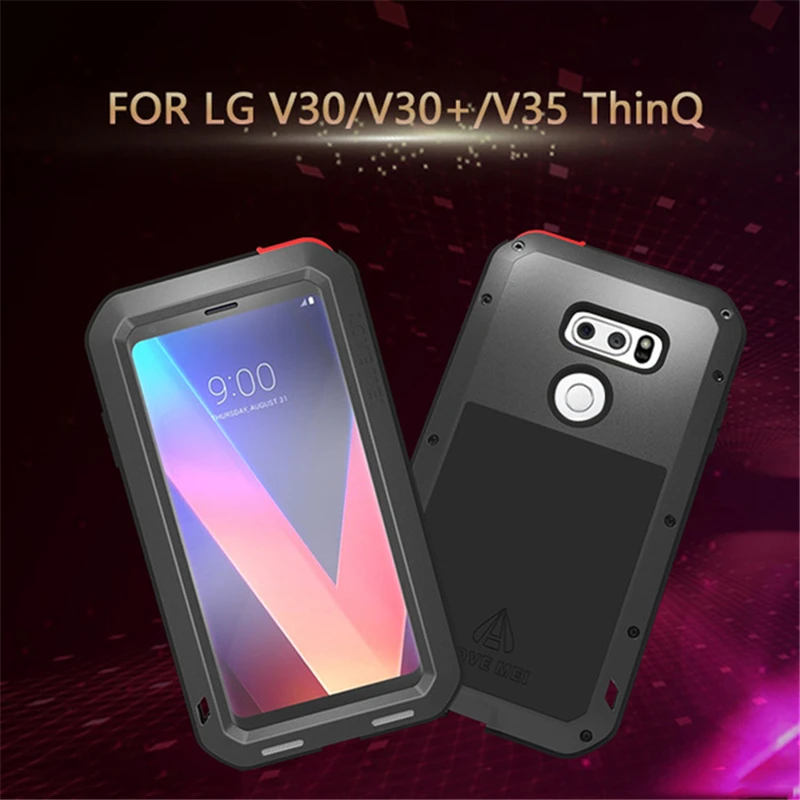 Love Mei для LG V30/V30 Плюс/V35 чехол ThinQ с закаленным Стекло пылестойкий противоударный