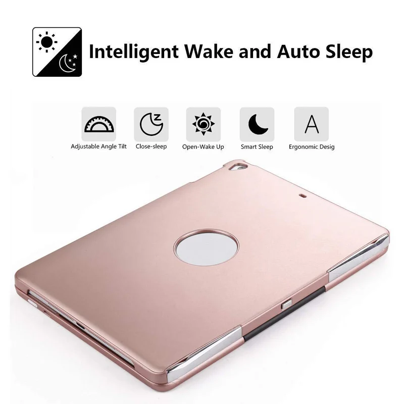 Съемный защитный жесткий чехол с подставкой, 7 цветов, Беспроводная Bluetooth клавиатура, чехол для /, iPad 9,7