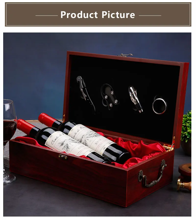 Деревянная для красного вина коробка ручной работы аксессуары для кухонного бара декор держатель для бутылки вина коробки деревянная полка для хранения для друзей подарочные коробки