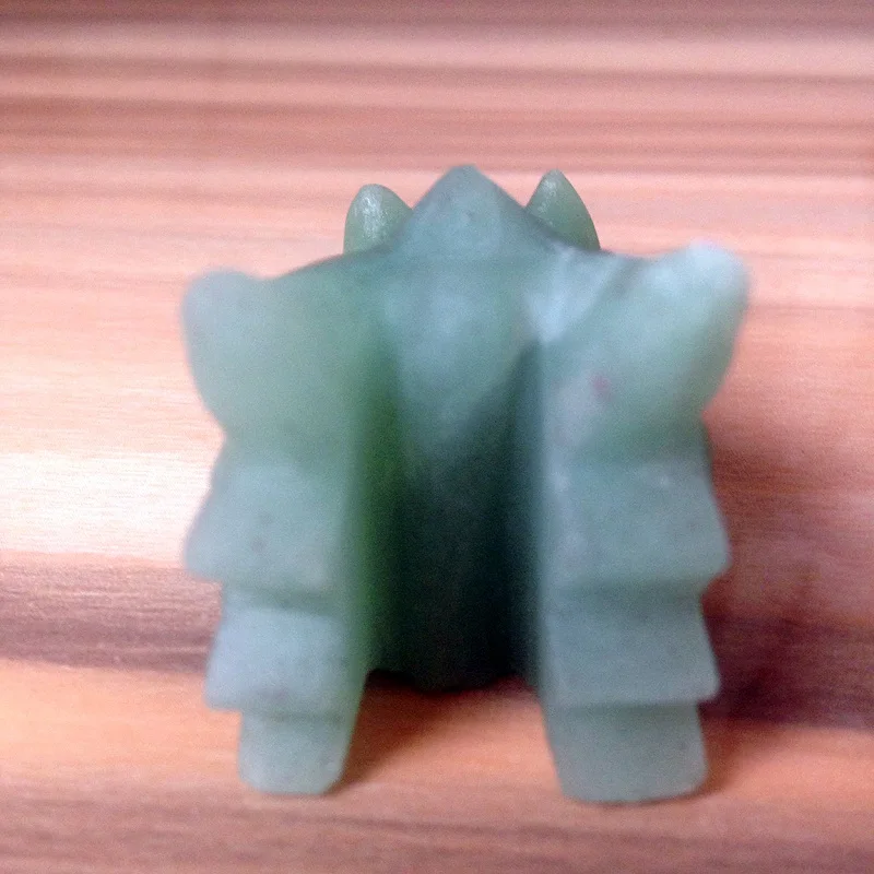 45 г dongling, природный зеленый нефрит скульптура дракона костей, рейки, подарок не полированный