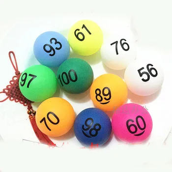 

digital number 1-50 game ball colorful Picking Pixel Ball Pitch Poker Ball