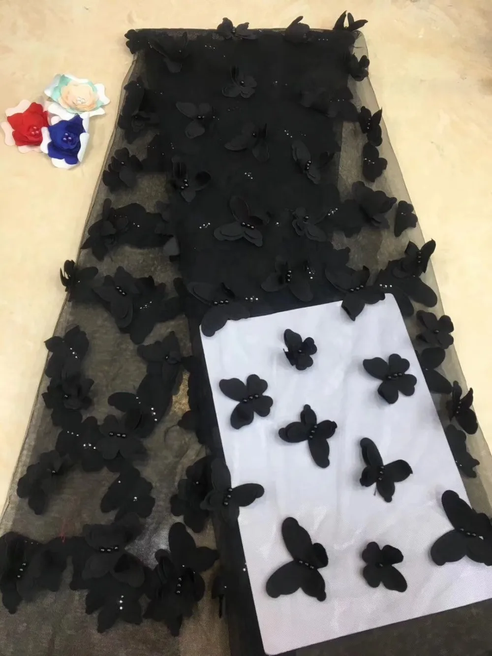 

tulle Lace Fabric High Quality With beads 2019 Latest Dubai Lace Fabrics African Wedding