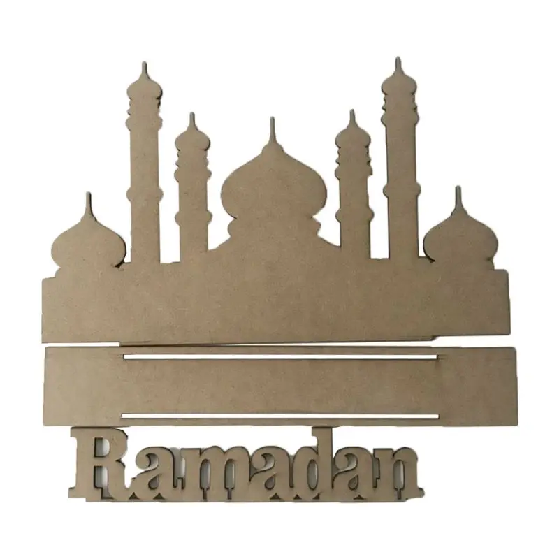 

Wooden MDF Eid Mubarak Ramadan Home Party Decoration Ornament Festival Muslim Islamic Gifts