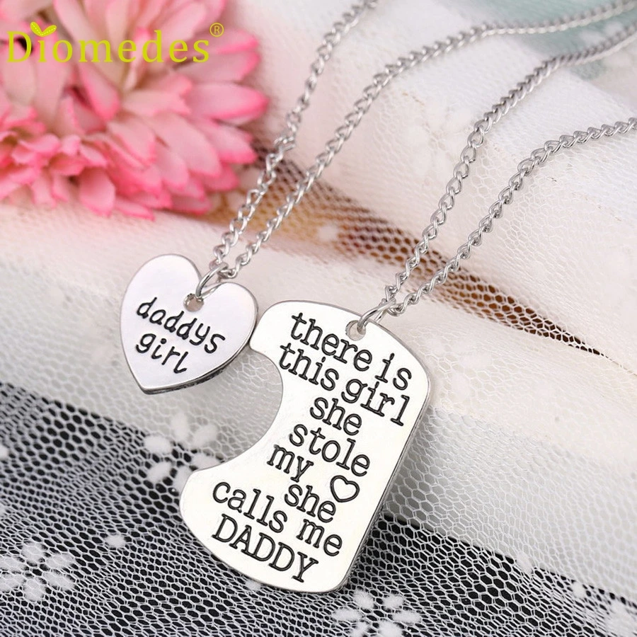 

Women best friend necklaces 2PC Family Charm Gifts Heart Love Hot Necklace pendant Daughter Dad Mothe Choker Bracelet for lovers