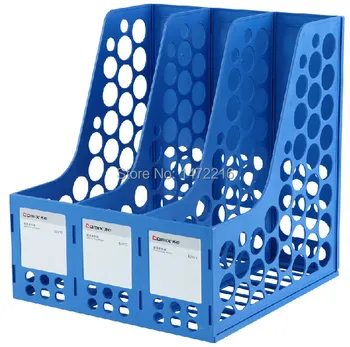 

Comix B2173 Document Trays Economic File Holders, document holders 3 Lattice, Color:blue, Grey,color Random