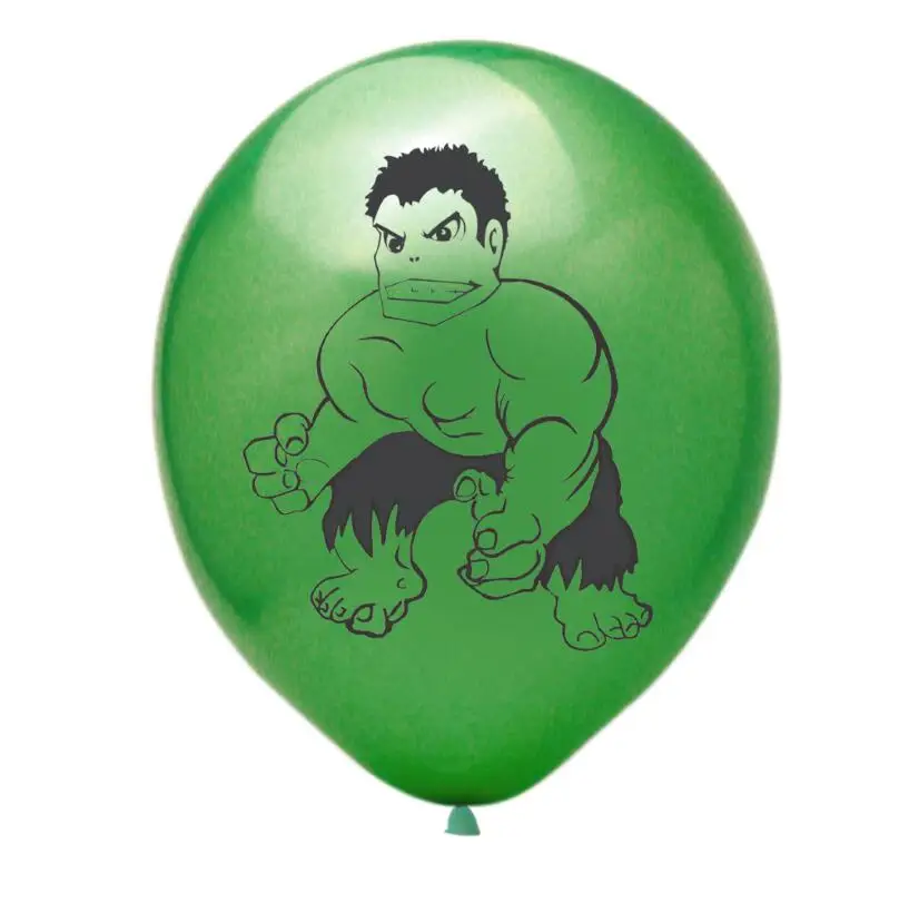 8 шт. супер герой Человек-паук Бэтмен флэш латексный шар для детей день рождения принадлежности 12 дюймов Латексный Шар Детские игрушки Супермен - Цвет: 10pcs