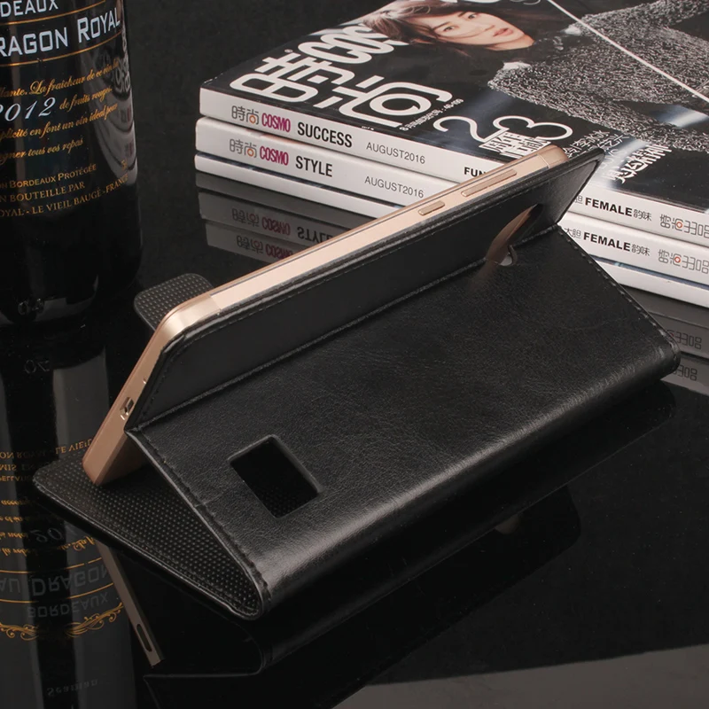 

For Blackview BV6000 BV6000S Soft Leather Skin Credit Card Slot Flip Wallet Card Case For Blackview BV 6000 Stand Folding Cover