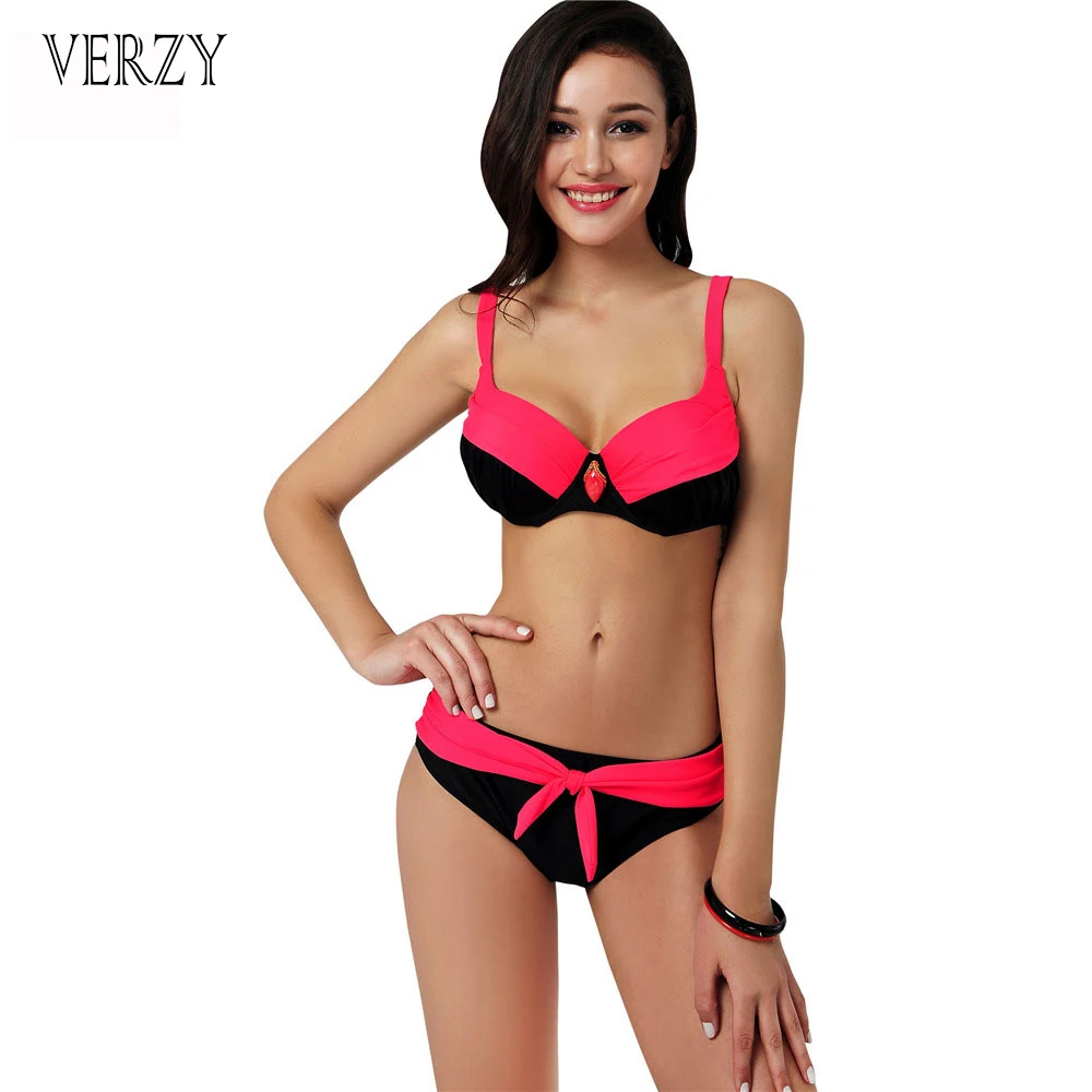 Prix pour 2016 plus la taille bikini maillots de bain femmes d'été vêtements pour dames gros seins du sein bikinis 4 couleurs noeud femmes haute qualité maillot de bain Prix pour 2016 plus la taille bikini maillots de bain femmes d'été vêtements pour dames gros seins du sein bikinis 4 couleurs noeud femmes haute qualité maillot de bain