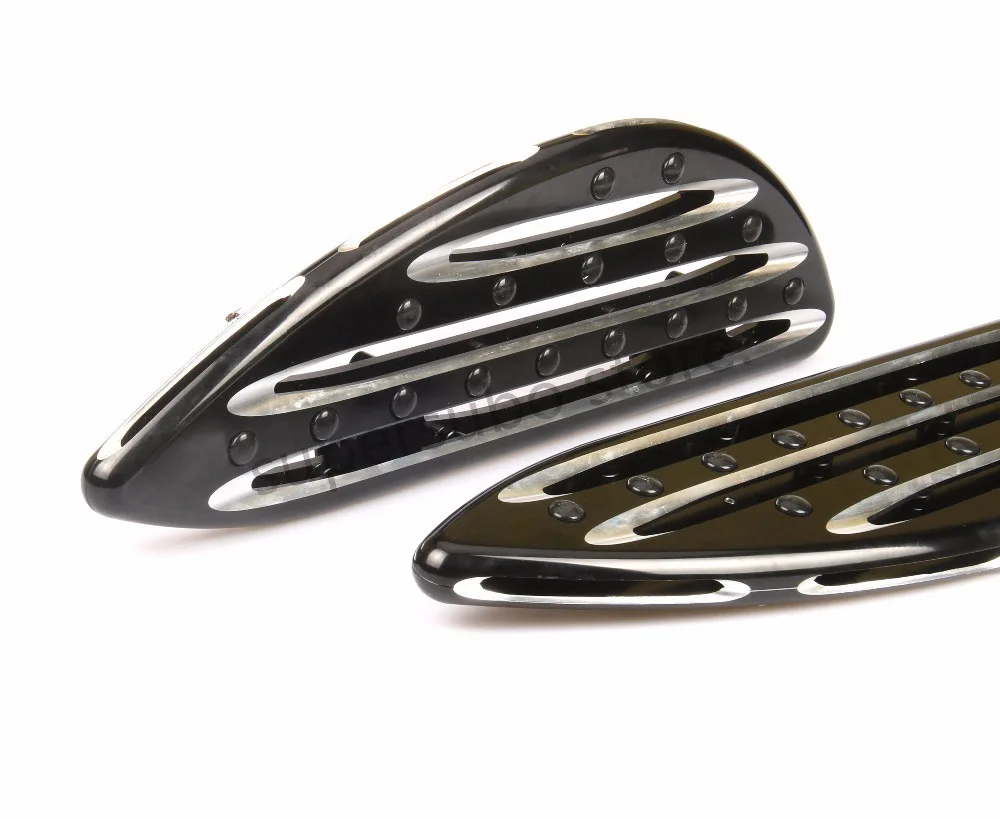 Мотоцикл черный глубокий вырез ЧПУ растягивается harley driver floorboard для Harley roadking FLH FLST FLD высокое качество