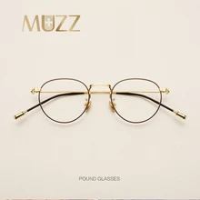 Винтаж маленькие круглые очки кадр Для женщин золото металлические диски очки женщина по рецепту очки женские ретро очки кадров