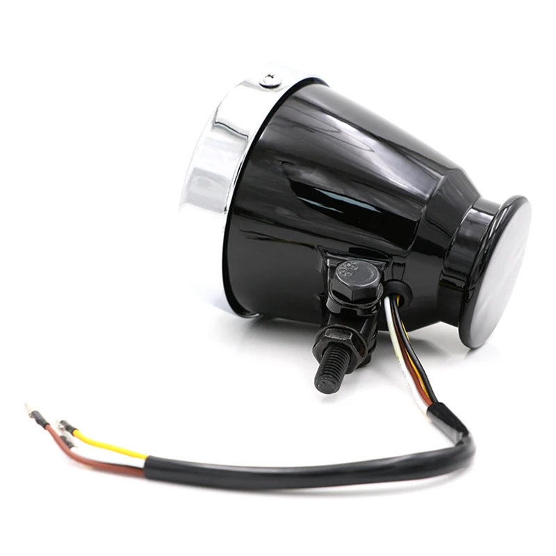 Nuoxintr 12V Motorcycle Headlight Lamp Metal Motocross Head Lamp For Harley Suzuki Cafe Racer Bobber Chopper