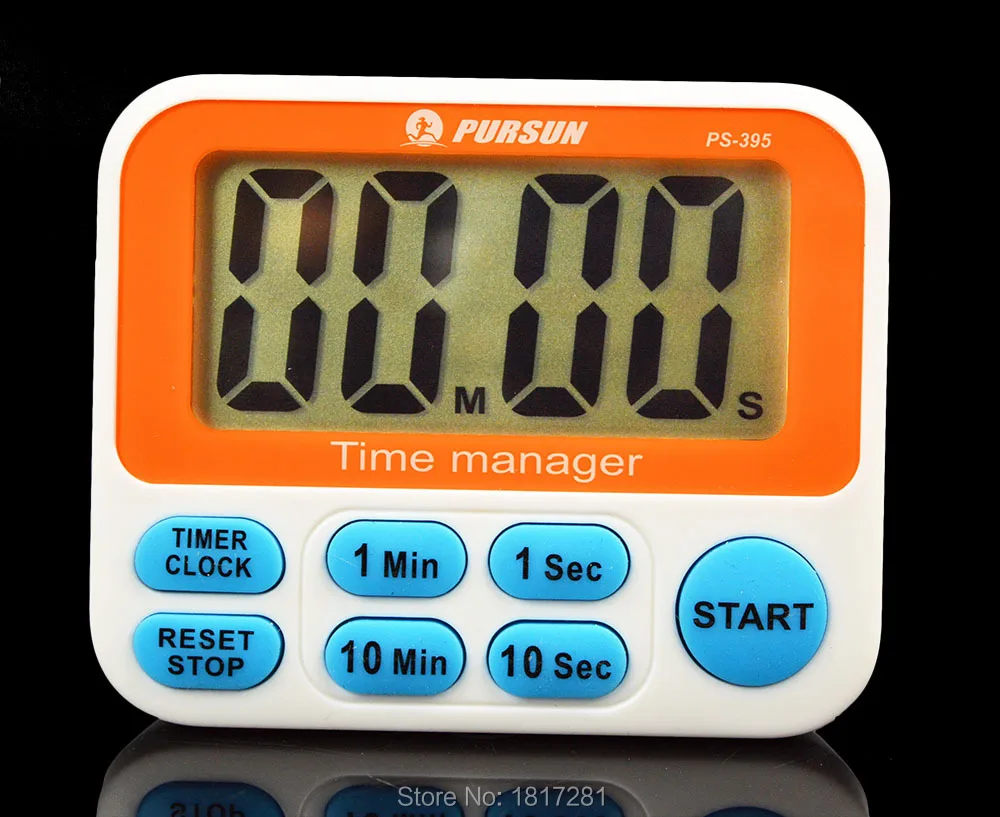 countdown timer countup digital lcd 12 hours clock kitchen cooking 10min timer
