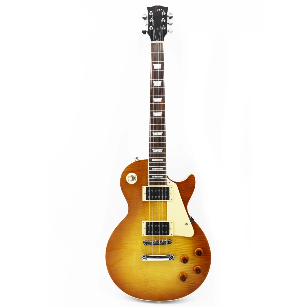 

38 Inch High Quality Electric Guitar Tiger Flame Cool Shape Free Shipping