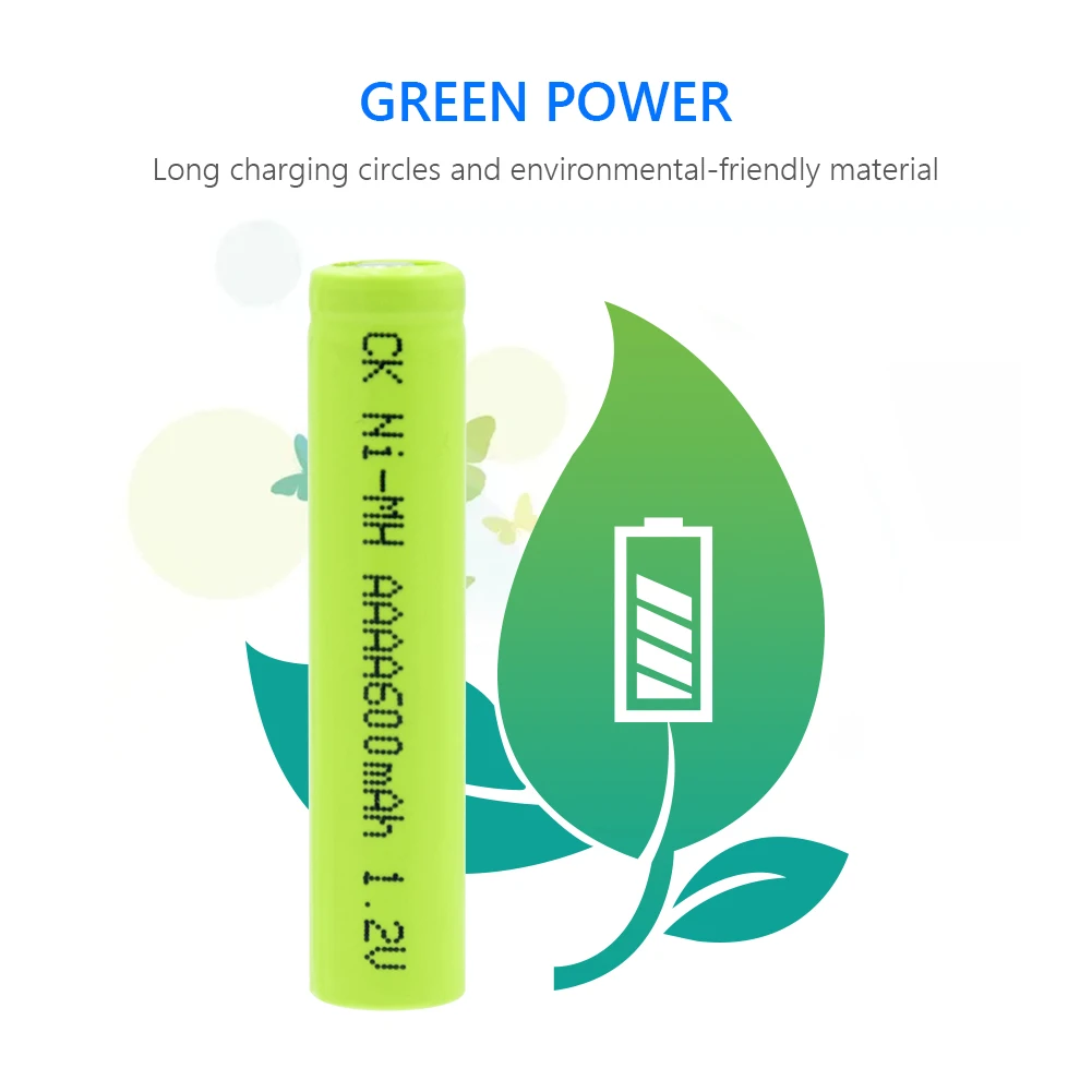 YCDC 1/2/4 шт. 1,2 никель-металл-гидридный аккумулятор с напряжением AAAA батареи AM6 LR61 Перезаряжаемые Батарея 600 мА-ч для поверхность ручки