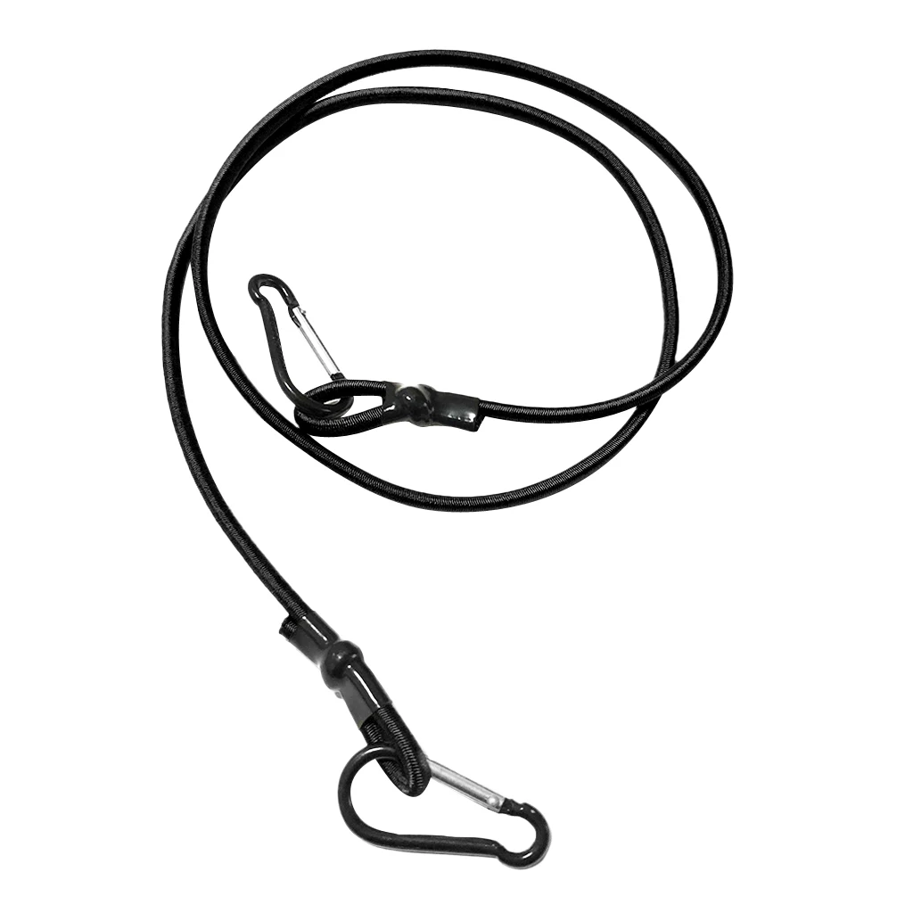 0.16 inch Elastic Kayak Canoe Tow Leash Tow Line Securing Lanyard with 2 Aluminum Carabiner Snap Hooks Kayak Tow Line