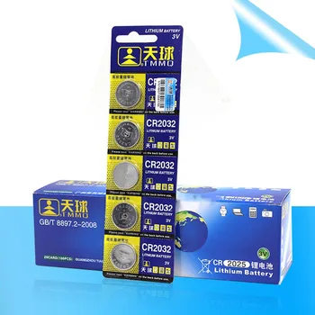 

5PCS/LOT 3V CR2032 2032 Coin Cell Button Wholesale High Capacity Lithium Battery For Toys Remote/Watch