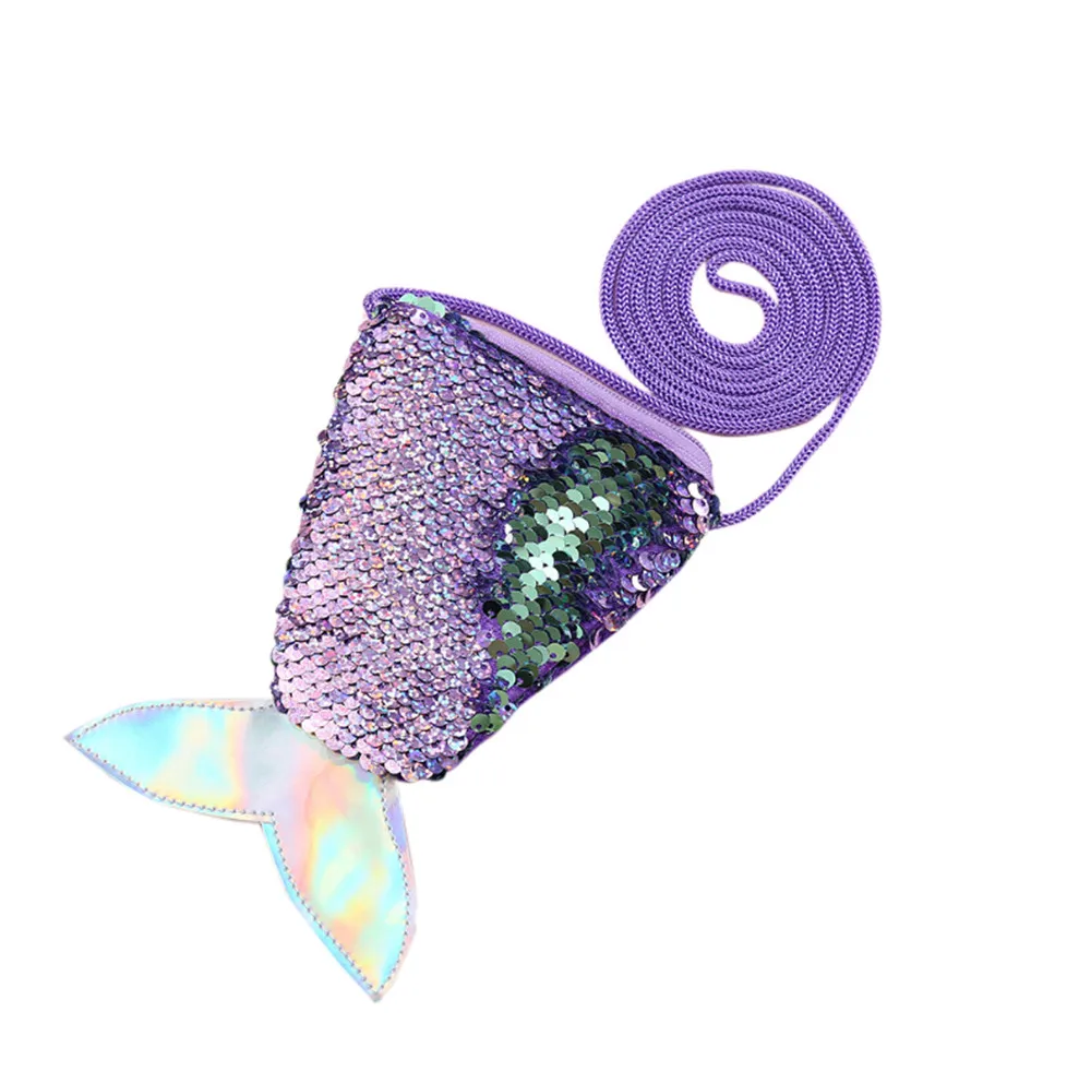

Sequins Children Coin Purses Handbags Zipper Mini Wallets Panelled Cute Pouch Key Packet Bolsa Feminina Pequena YLL#