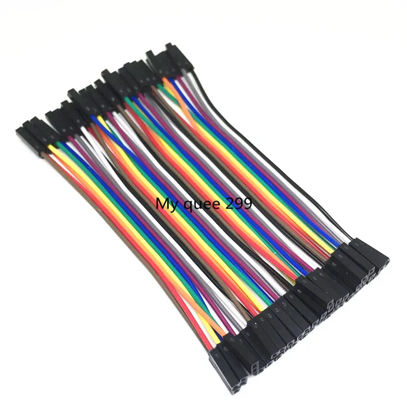 

40pcs/lot 10cm 2.54mm 1pin Female to Female jumper wire Dupont cable