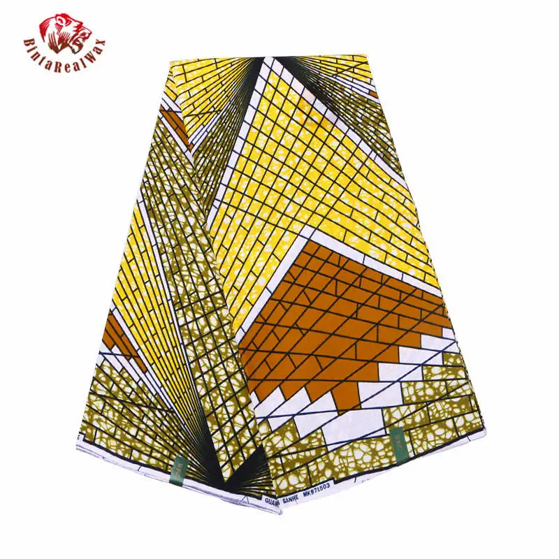 Африканский воск с принтом ткань мода африканская Анкара ткань одежда Африканский Воск печатает ткань воск bintareal24FS1183