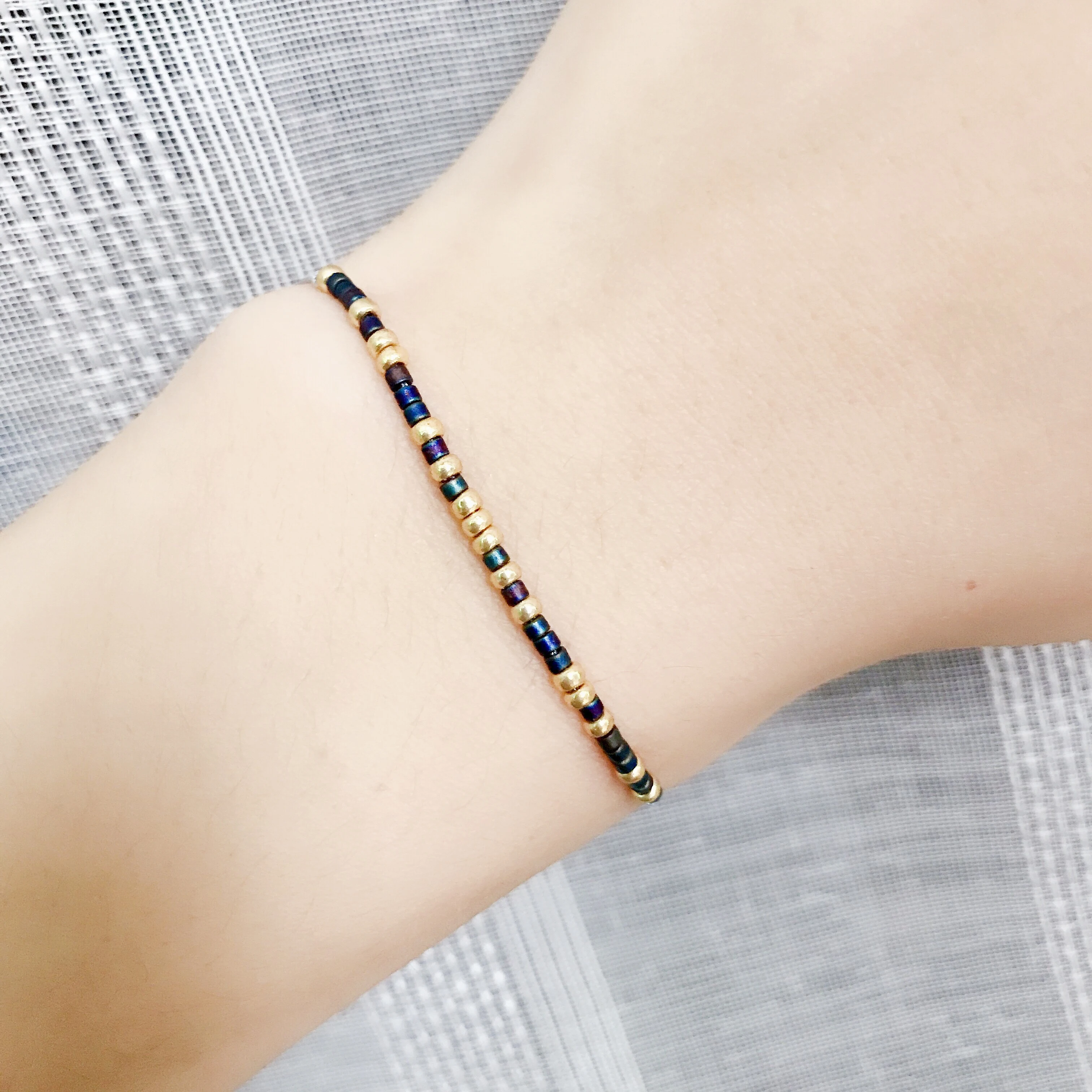 Тонкие двухслойные Miyuki браслеты для женщин Delica цвет бисер кристаллы браслет регулируемое золото, змея кости звено цепи ювелирные изделия
