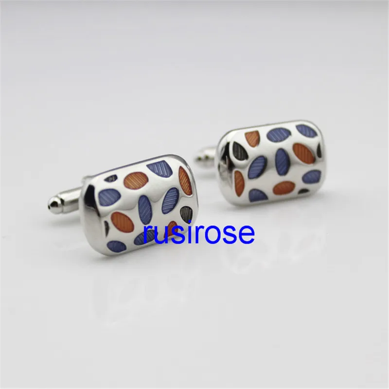 

Factory direct custom cufflinks, oval-shaped striped cufflinks, in-kind shooting
