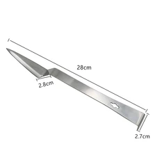 Скребок из нержавеющей стали для пчеловодства, яркая пластина, нож, пчелиный инструмент, медовая расческа и нож для меда